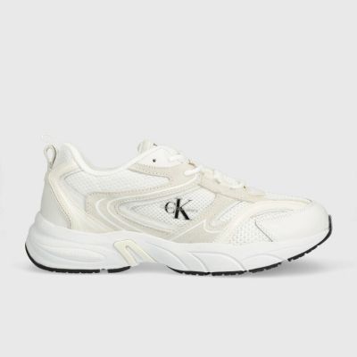 Ανδρικά Sneakers Calvin Kleinv Retro Tennis YM0YM00636 0K6 Λευκά