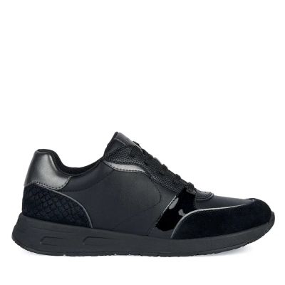 Γυναικεία Ανατομικά Sneakers Geox Bulmya D36NQA 054BS C9999 Μαύρα