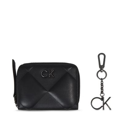 Γυναικείο Σετ δώρου Calvin Klein Wallet + Key Chain K60K611329 BAX Μαύρο