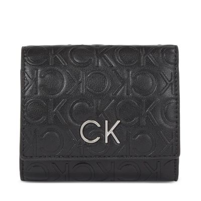 Γυναικείο Πορτοφόλι Calvin Klein Re-Lock Trifold K60K611321 BAX Μαύρο