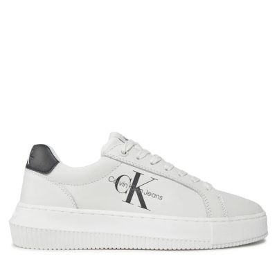 Γυναικεία Δερμάτινα Sneakers Calvin Klein YW0YW00823 0LB Λευκά