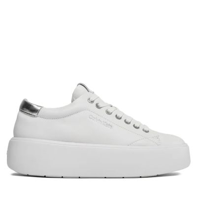 Γυναικεία Δερμάτινα Sneakers Calvin Klein HW0HW01861 0K6 Λευκά