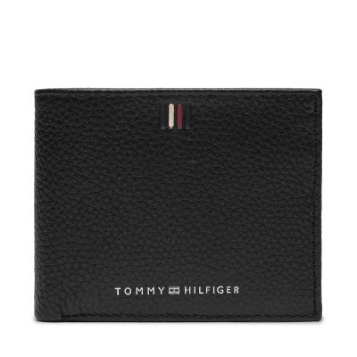 Ανδρικό Δερμάτινο Πορτοφόλι Tommy Hilfiger Wallet AM0AM11854 BDS Μαύρο