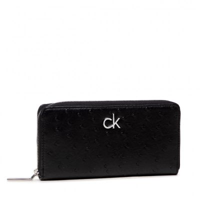 Γυναικείο Πορτοφόλι Calvin Klein Re-Lock Slim Z/A Wallet Μαύρο K60K608633 BAX