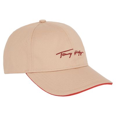 Γυναικείο Καπέλο Tommy Hilfiger Iconic Signature Cap AW0AW11679 ABR Μπεζ