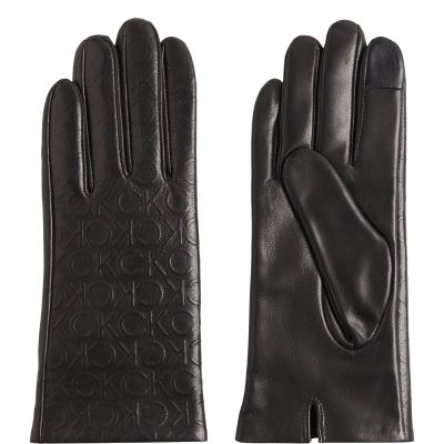 Γυναικεία Δερμάτινα Γάντια Calvin Klein K60K609975 BAX Μαύρο