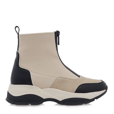 Γυναικεία Sneakers Boots Renato Garini 565-22wex118 Μπέζ Μαύρο P319R1183949