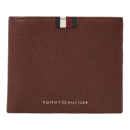 Ανδρικό Δερμάτινο Πορτοφόλι Tommy Hilfiger Premium Coin Dark Chestnut AM0AM11265 GT8 Ταμπά