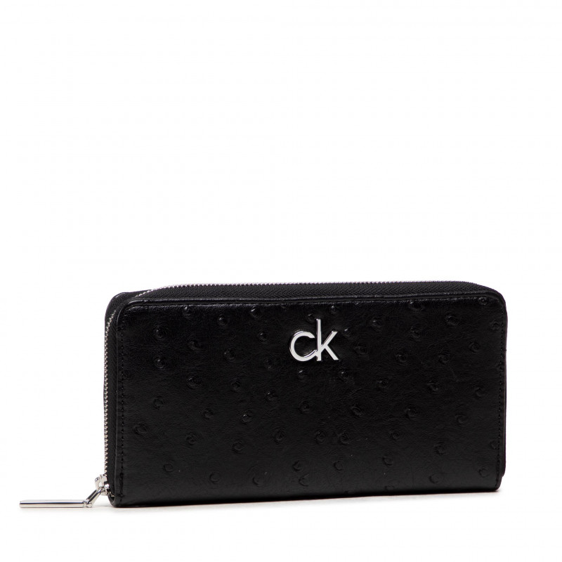 Calvin Klein Γυναικείο Πορτοφόλι Calvin Klein Re-Lock Slim Z/A Wallet Μαύρο K60K608633 BAX