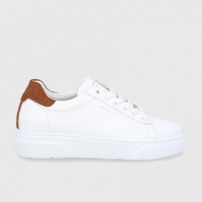 Γυναικεία Sneakers Gant Coastride Λευκό/Κονιάκ 23531073 G245