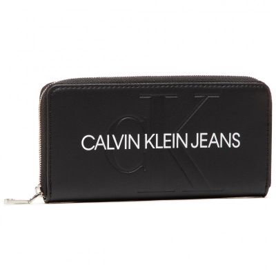 Γυναικείο Πορτοφόλι Calvin Klein Zip Around K60K607634 BDS Μαύρο