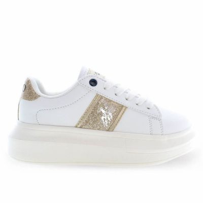 Γυναικεία Sneakers U.S. Polo ASSN Helis004 Λευκό Χρυσό